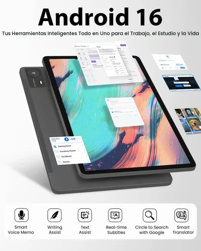 Vista 4 de Tablet Android 16 de 11 pulgadas, 32 GB de RAM + 128 GB de ROM