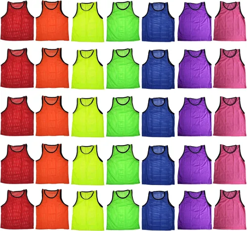 Vista 2 de BlueDot Trading - Chaleco deportivo para adultos, para entrenar, Amarillo