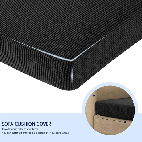 Vista 2 de subrtex Funda de Cojín Elástica Suave para Asiento de Sofá Funda Deslizable de Spandex para Silla y Sofá Adecuada para 1-2-3 Plazas Reemplazo