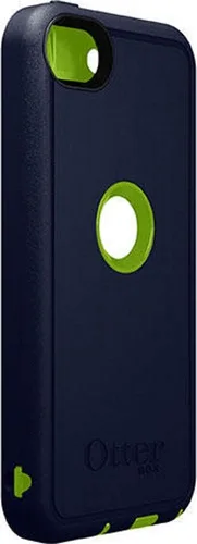 Vista 4 de OtterBox Defender - Carcasa para iPod Touch de 5ª y 6ª generación, embalaje a granel, color verde brillante, azul almirante