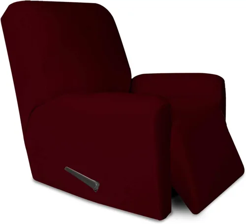 Vista 30 de PureFit Funda súper elástica para sofá reclinable con bolsillo, funda de sofá suave y antideslizante de elastano, lavable, protector de muebles