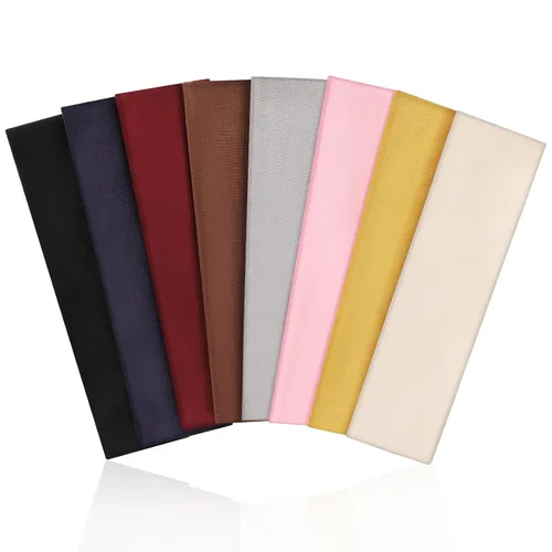 Vista 9 de Fishinsea Paquete de 8 diademas deportivas para mujer, tela elástica suave antideslizante, bandas para el cabello para entrenamiento diario, yoga