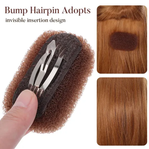 Vista 7 de 3 piezas de esponja para el cabello con volumen y clips de cojín de soplo, herramientas de peinado para mujeres y niñas