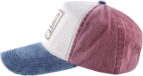 Vista 2 de Gorra de béisbol bordada animal unisex Strapback Square Patch Dad Hat