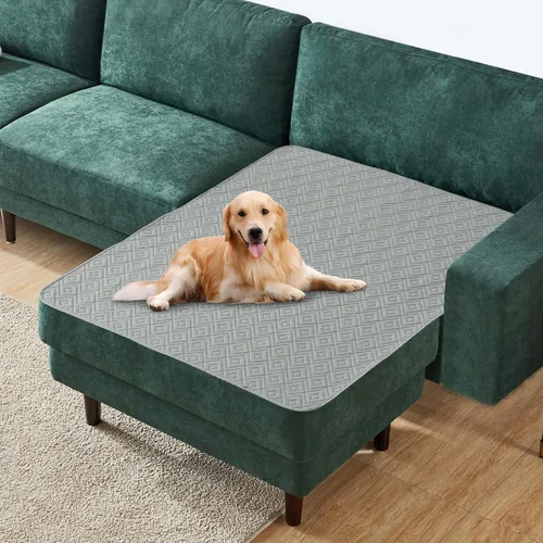 Vista 43 de Manta Impermeable para Sofá para Perros 2026 (30"x53") Cómoda Alfombrilla de Sofá de Dos Plazas para Mascotas con Respaldo Antideslizante, Forro
