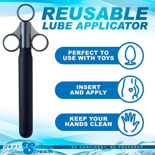Vista 7 de Cleanstream Lanzador de lubricante suave, uso con una mano, tubo liso para una fácil inserción, jeringa, apto para juguetes, tapa incluida