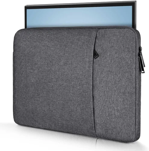 Vista 13 de Funda para monitor portátil de 15.6 pulgadas, funda de transporte para la mayoría de monitores portátiles de 15.6 a 16.1 pulgadas con bolsillo Negro