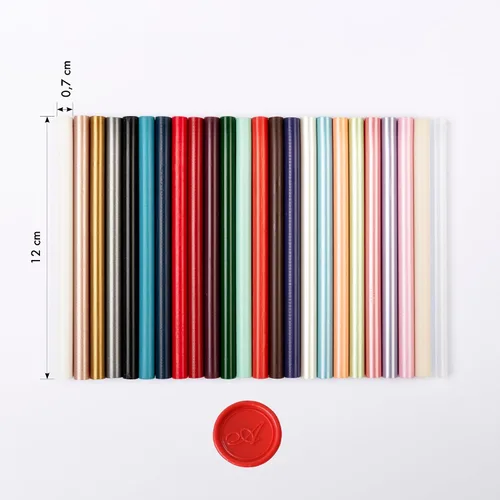 Vista 3 de Herbin 35878T - Juego de 6 varillas de cera especiales para pistolas de color berenjena