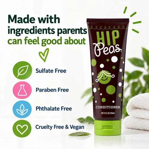 Vista 4 de Hip Peas Acondicionador desenredante natural para el cabello (8 fl oz / 8.0 fl oz)