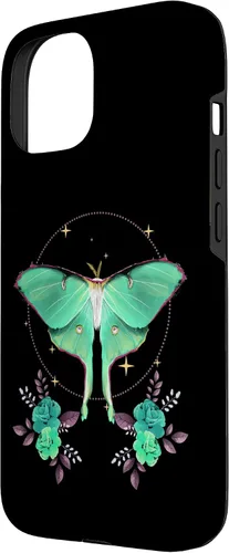 Vista 2 de Bonita funda con temática de Luna Moth Beautiful Butterfly Insect Lover para iPhone 15