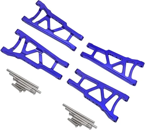 Vista 4 de 4 piezas de suspensión delantera y trasera de aluminio de reemplazo de 3655x para RC Traxxas 1/10 Slash Stampede 4x4 4WD Rally XO-1 Opción Hop Ups