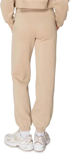 Vista 49 de Cali1850 Pantalón deportivo Cloud Nine Fleece para mujer, cintura alta, ajuste holgado, dos bolsillos, cintura elástica con cordón