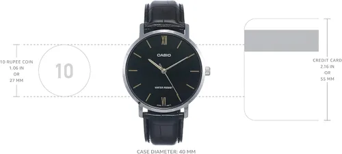 Vista 3 de Casio Watch negro y cuero