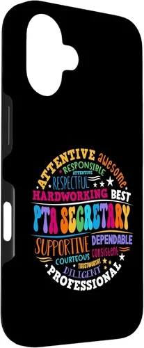 Vista 3 de iPhone 16 Parents Teacher Association Team Supporter PTA Secretary Case