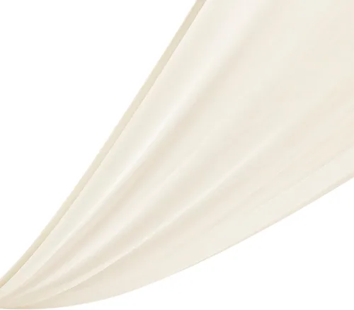 Vista 6 de DYRABREST Cortinas de techo de gasa para bodas, 6 paneles de 5 x 20 pies de largo, tela traslúcida de gasa beige para salas de recepción