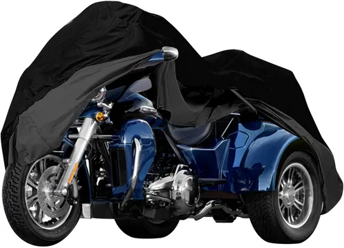 Vista 20 de Cubierta impermeable para motocicletas de repuesto para modelos Harley Davidson Cruiser, tela Oxford 420D Softail, Dyna, Iron 883, Fat Boy 114