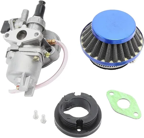 Vista 6 de Fuerdi carburador de 44 mm con filtro de aire para minimotocicleta de cross, cuatriciclo, minimotocicleta y escúter de 47 y 49 cc