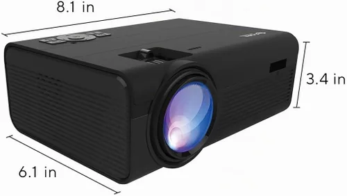 Vista 12 de Proyector de cine en casa LCD de 150" (negro)