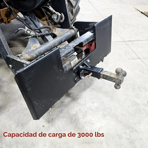 Vista 2 de YITAMOTOR Placa de montaje para minicargadora de 3/8 pulgadas con receptor de enganche de remolque extraíble de 2 pulgadas, accesorio de placa