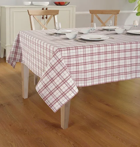 Vista 8 de Mantel de mesa rectangular - Cubierta de mesa - Algodón con costura mitrada - Fundas de mesa a cuadros para cocina, comedor, bodas, decoraciones