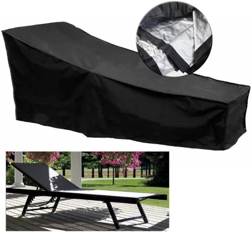 Vista 2 de FLR Funda impermeable para silla de patio, a prueba de polvo, protección para muebles de jardín y exteriores