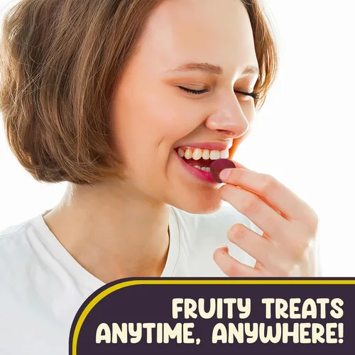 Vista 5 de Caramelos duros surtidos de botones de frutas – 5 libras aproximadamente 400 piezas de dulces surtidos – Caramelos navideños a la antigua moda