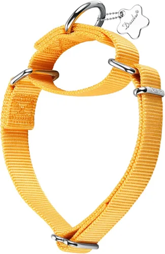 Vista 14 de Martingale collares para perros, ajustable, durable, color sólido, de nylon, Collar para perro grande, mediano y pequeño, por Dazzber, Rosado