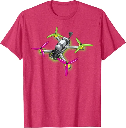 Vista 31 de Freestyle FPV Racing Drone Pilot Acro Quadcopter - Camiseta de sandía, Negro, S