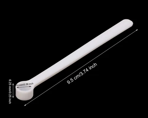 Vista 2 de Micro cucharaditas de Penta Angel 12 cucharas medidoras pequeñas, mini cucharas de plástico, herramientas de medición para cosméticos, medicamentos