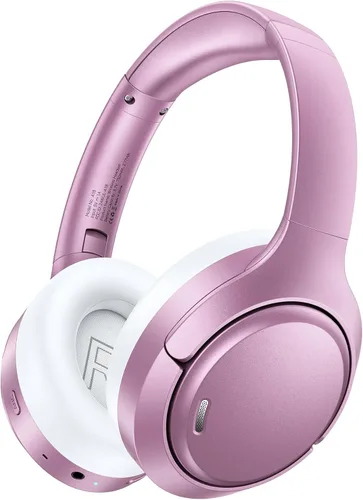 Vista 10 de Auriculares híbridos con cancelación activa de ruido, 120 horas de reproducción 6 ENC, micrófono de llamada transparente, auriculares inalámbricos