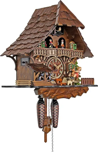 Vista 2 de Engstler Reloj de cuco de cuarzo - El caballo mecedora