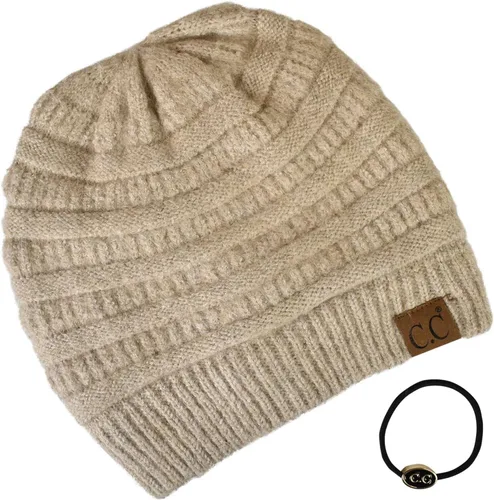 Vista 560 de C.C Trendy Warm Chunky Soft Stretch Cable Knit Beanie