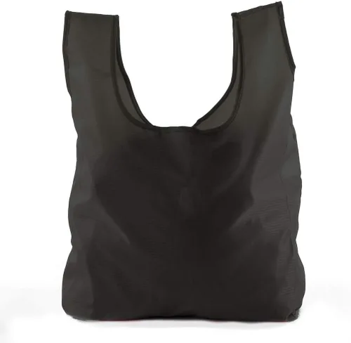 Vista 15 de Mato & Hash Bolsas de comestibles reutilizables Plegables con bolsa de cuerda integrada Bolsa de nailon Ripstop