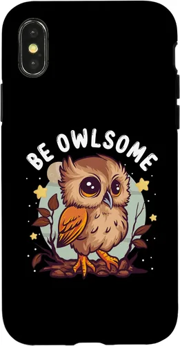Vista 5 de Funda para iPhone 17 con diseño de humor de búho para los amantes de las aves nocturnas