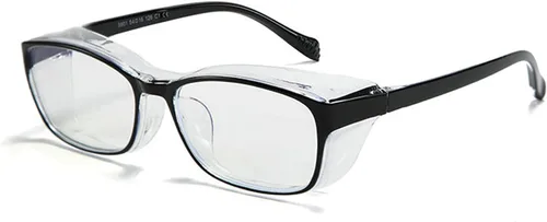 Vista 12 de Gafas de seguridad anti-niebla arañazos marco claro, 2021 nuevo TR90 gafas de bloqueo de luz azul