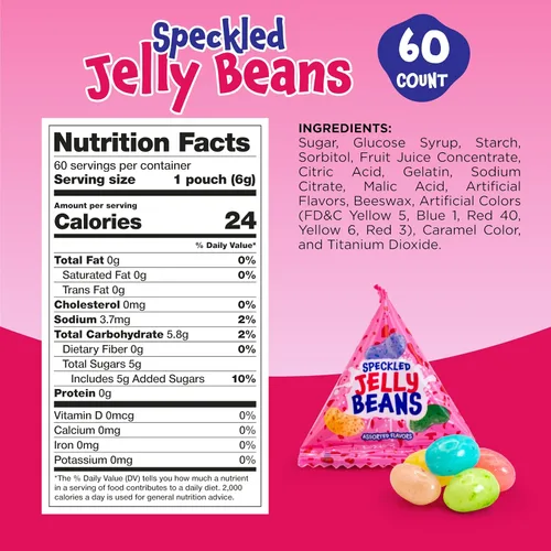 Vista 2 de Jelly Beans, caramelos envueltos individualmente para bolsas de golosinas