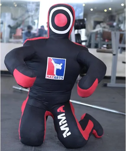Vista 2 de MMA Grappling Punching Maniquí en posición sentada para niños y adultos – Deportes de combate BJJ Jiu Jitsu Judo Karate Taekwondo Wrestling Buddies