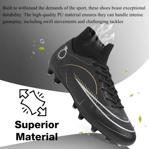 Vista 2 de GRESKY Zapatos de fútbol para hombre y mujer, zapatos de fútbol para niño grande AGTF
