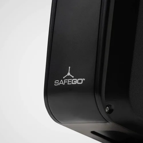 Vista 8 de SAFEGO Caja fuerte portátil para interiores y exteriores con llave y acceso combinado (compacta, negro)