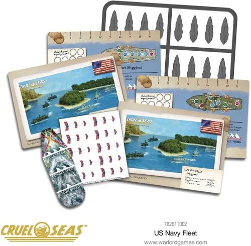 Vista 9 de Warlord Cruel Seas US Navy Fleet War Game - Juego de mesa de estrategia de juego de rol 1:300 para adultos, juego de mesa de guerra estratégico