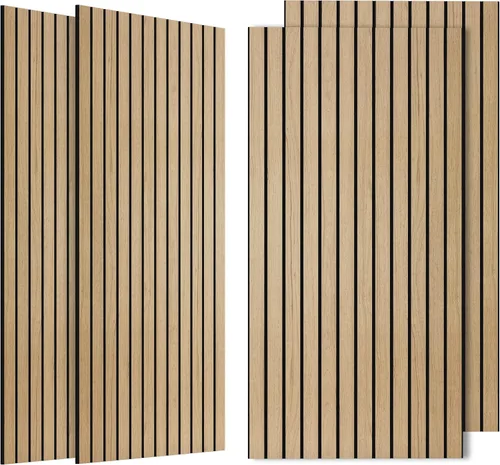 Vista 20 de Paquete de 4 paneles acústicos absorbentes de sonido, 47.2"x23.6" (47.2 x 23.6 pulgadas) paneles de amortiguación de sonido, paneles decorativos