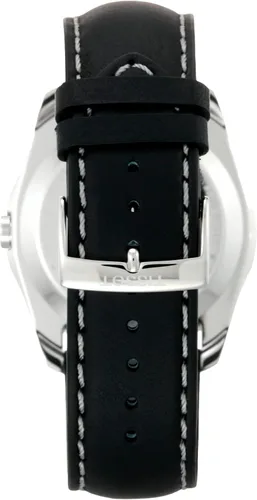 Vista 3 de Tissot Couturier - Reloj de cuarzo de acero inoxidable 316L para hombre color negro cuero 22 T0354461605102 Negro