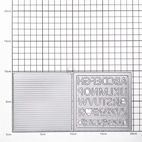 Vista 3 de DzIxY Troqueles de corte de metal con número de letras inglesas para hacer tarjetas, troquelados, troquelados, álbumes de recortes, plantillas
