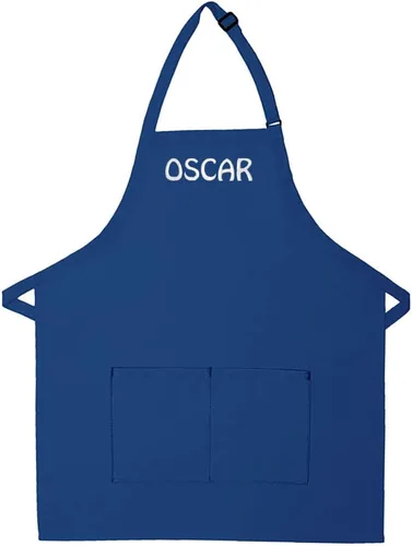 Vista 9 de Delantal Personalizado, se puede añadir un nombre bordado al diseño, de algodón de alta calidad, fabricado en los Estados Unidos delantal