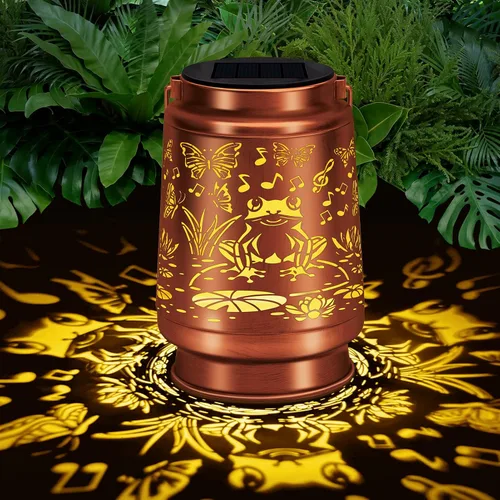 Vista 10 de Lámpara Solar de Linterna para Exterior Impermeable, Decoraciones de Jardín, Regalos de Navidad y Cumpleaños para Mujeres, Mamá, Abuela, Decoración