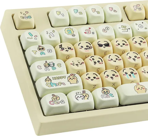 Vista 14 de Hyekit Teclas PBT, bonitas teclas Kawaii para teclados mecánicos Cherry MX 13