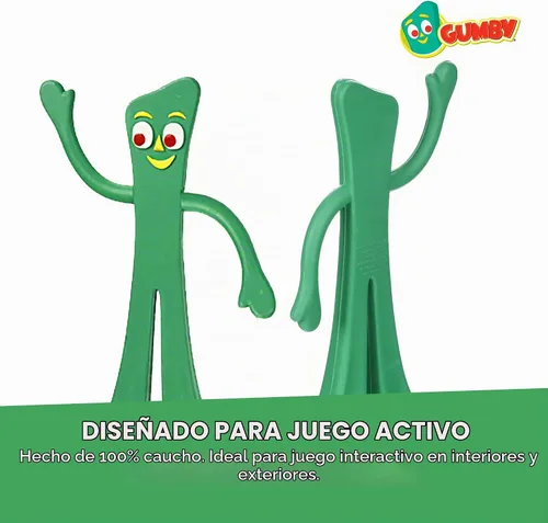 Vista 5 de Multipet Gumby - Juguete de goma para perros de 9 pulgadas
