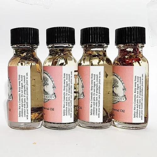 Vista 7 de Art of the Root Cuatro aceites elementales hechos a mano con hierbas y aceites esenciales, incluye mezclas de aire, fuego, tierra y agua