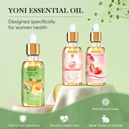 Vista 7 de 3 piezas de aceite natural Yoni para mujeres - Aceite femenino hidratante vaginal - Reduce el olor, restaura el equilibrio del pH, ayuda