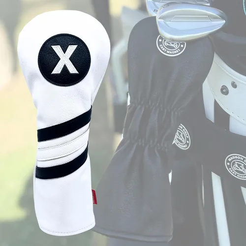 Vista 9 de Madson Golf Fundas magnéticas para carrito: fundas elegantes y protectoras para palos de golf, con imán de goma para posicionamiento seguro y acceso